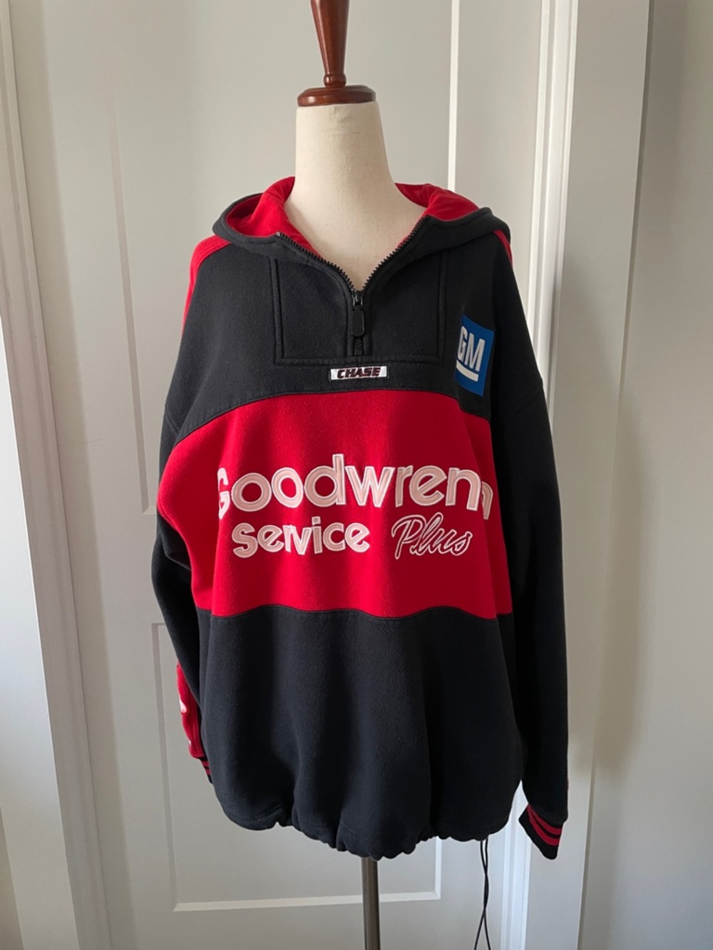 Lee Red and Black Goodwrench Zip-Up Pullover